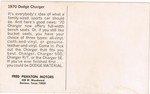 Dealership Postcard - Back